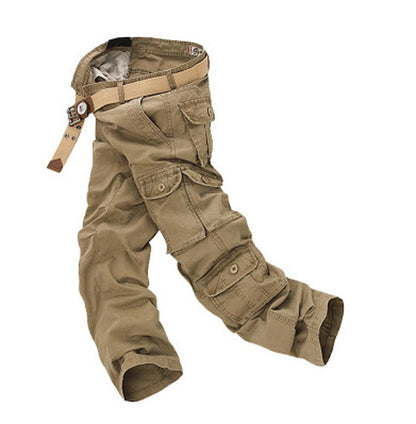 Pantaloni cargo da uomo, pantaloni militari, pantaloni lunghi casual multitasche | 012jb 