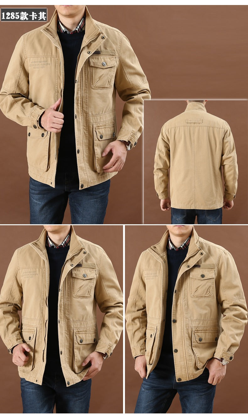Herren Militärjacke mit mehreren Taschen, lässig, taktische Jacken, männlich, Caquetá Hombre | 9885 