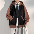 Lässige Strickjacke mit Reißverschluss für Herren, gewebtes Sport-Hoodie-Sweatshirt | JQN-3243 