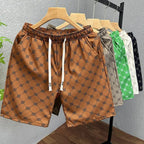 Herren Polyester Casual Shorts mit Taschen Sommer Strand Bedruckte Shorts | Hk081 