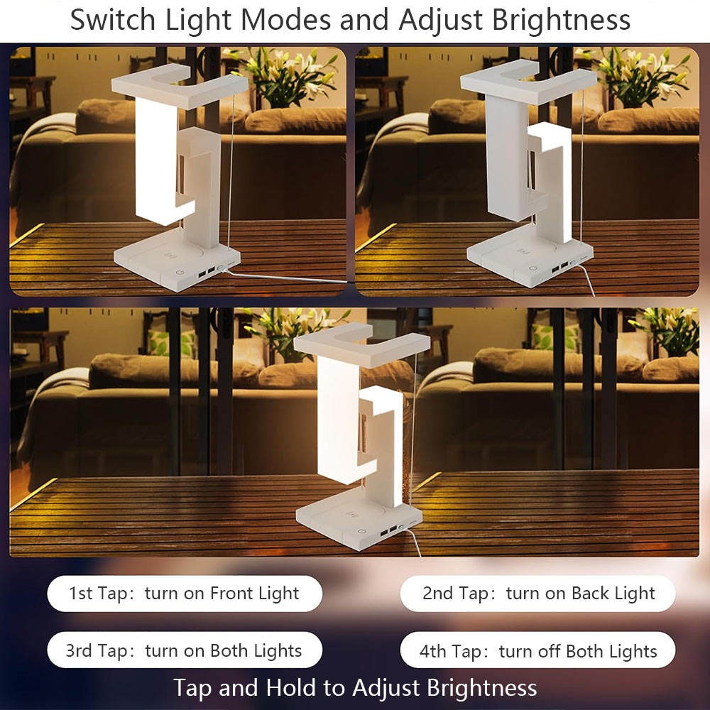 Lampada da scrivania a LED con ricarica wireless antigravità a levitazione | 2238 