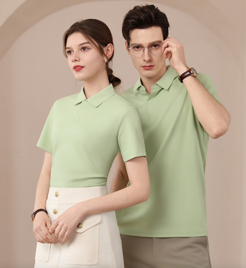 Poloshirt aus 100-fädiger merzerisierter Baumwolle | Antibakteriell &amp; kühlend | Unisex Sommer-Kurzarm-Poloshirt | L11-8230 
