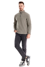 Herren Fleece Pullover Sweatshirts | Herbst-Winter 2025 Europa Mode | Half-Zip Stehkragen Tops | HD08 