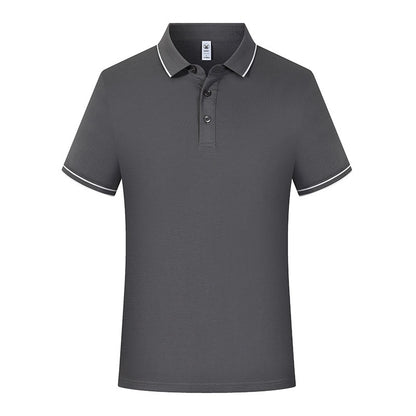 Men 100% Cotton Polo T-Shirt Short Sleeves Polo Shirt Tops |  JH-S6001