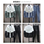 Herren Trainingsanzug Jogging Set 2-teilig Gym Fitness Winddicht Sweat Suit Jacken Set | TZ7801 