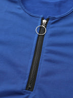 Islamischer Herrenmantel in Volltonfarbe mit langen Ärmeln, lockere Passform und Reißverschluss, perfekt für Herbst und Winter | 8541233 