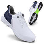 Premium Quality Men's Waterproof Golf Shoes with Spikes - Quick Lacing Trainers | 999A
