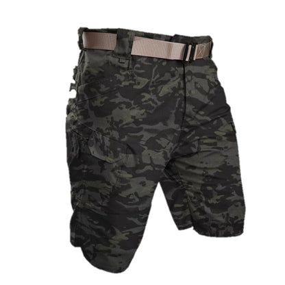 Short de travail à séchage rapide pour homme, imperméable, tactique, décontracté, multi-poches, en coton, pantalon court | DK-1 