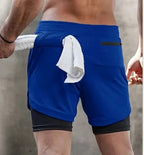 Gemütliche, kurze, sportliche Sportshorts für Herren mit Taschen, elastische Freizeitshorts | DK-858 