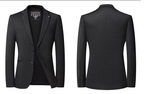 Men's Plus Size Casual Blazer | Stretch & Non-Iron Checkered Sport Coat | Oversized Comfort Fit Jacket for Big Gentlemen | XKX-Q5573