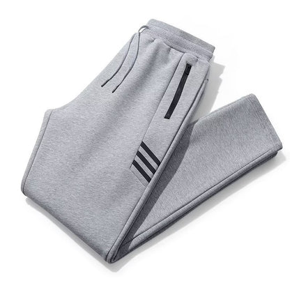 Men's Trousers Loose Fitting Sports Pants Large Straight Tube Warm Sweatpants | K176