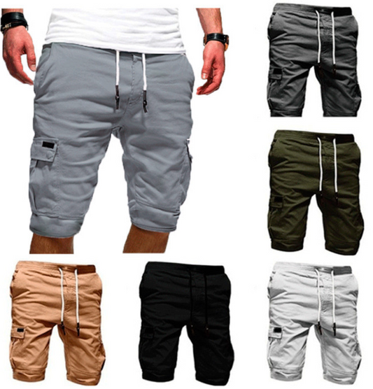 Short cargo chino respirant anti-rides pour homme, séchage rapide, multi-poches, pantalon de plage d'été | ZK36 