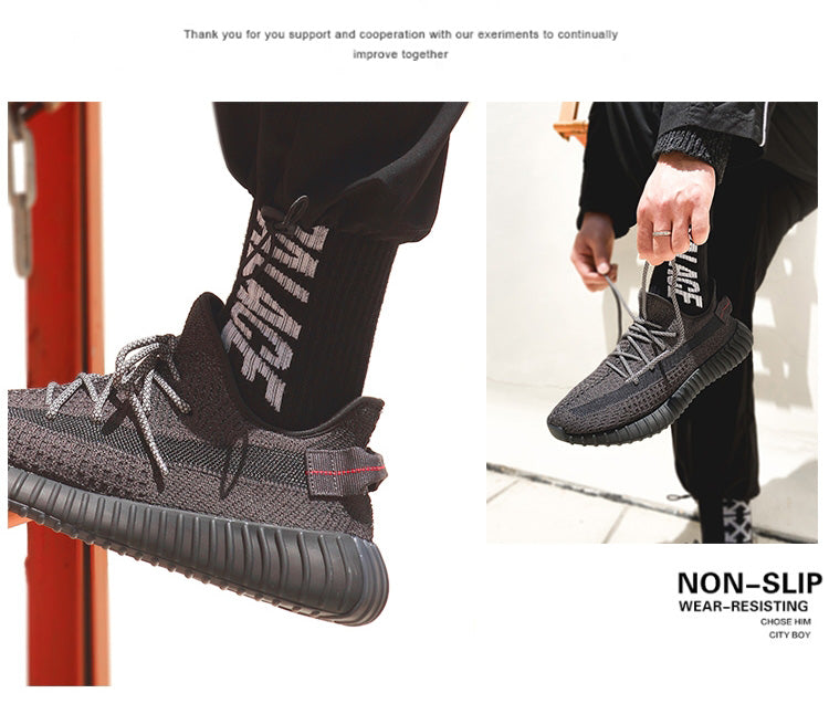 Unisex Premium Flyknit Laufschuhe – Komfort-Sneaker für alle Jahreszeiten | Leicht &amp; Atmungsaktiv | 350