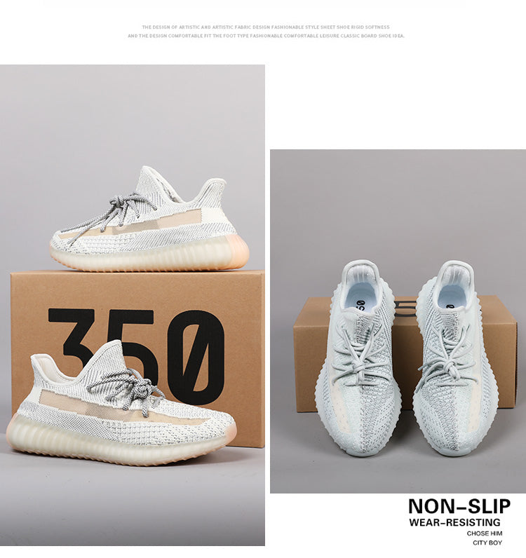 Unisex Premium Flyknit Laufschuhe – Komfort-Sneaker für alle Jahreszeiten | Leicht &amp; Atmungsaktiv | 350