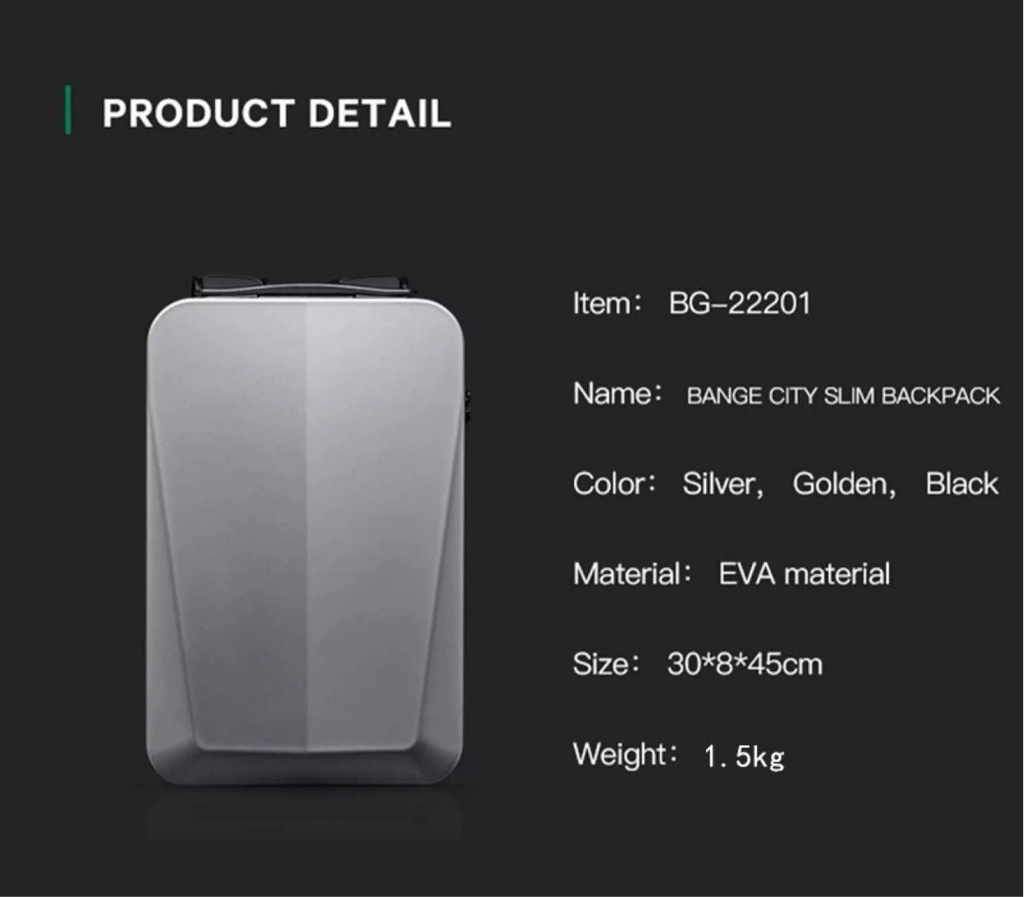 Gaming-Rucksack PC Hartschalen-Umhängetasche Herren Tide Cool Computer Business Wasserdichter Rucksack | BG-22201 