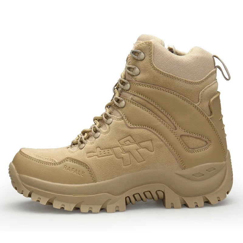 Hohe Mil-Com-Stiefel mit seitlichem Reißverschluss | Armee-Sicherheitsschuhe | A09