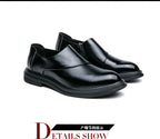 Herren Business-Loafer mit spitzer Zehenpartie und Reißverschluss, edel, gutaussehend, formelle Abendschuhe | 7823 