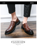 Herren Business-Loafer mit spitzer Zehenpartie und Reißverschluss, edel, gutaussehend, formelle Abendschuhe | 7823 