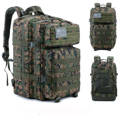 Nuovo zaino tattico Oxford con zaino portatile Molle da 45 litri, di tendenza, da viaggio in montagna | 