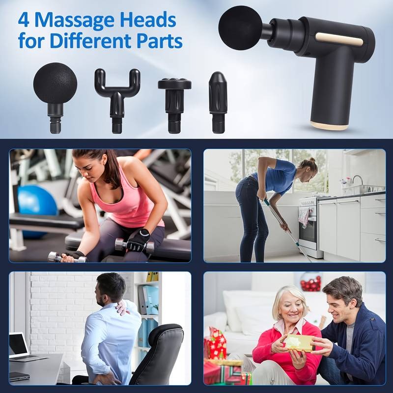 Compact & Lightweight Massage Gun Portable Massager Ultra Compact Elegant Design Massager | 720-32