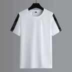 Herren-Set Kleidung 3-teilig T-Shirt Kurzarm Einfarbig Sommer-Sets | 1083 