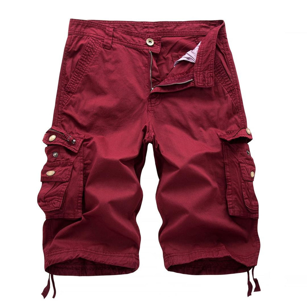 Übergröße Herren Cargo Combat Shorts Baumwolle Vielseitige Halbhose Twill Knie 3/4 Short Große Größe Taille von 36" - 48" | A082