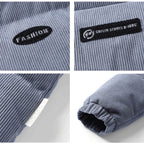 Wintermantel aus Cord, Pufferjacke, lockere, warme Bomberjacke aus Wattebaumwolle (Tasche nicht im Lieferumfang enthalten) | HP-009 