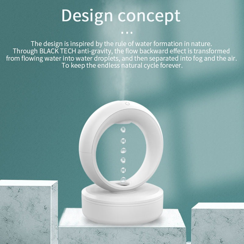 Aroma-Diffusor Ultraschall-Luftbefeuchter mit kühlem Nebel und Anti-Schwerkraft-Design | GH08 