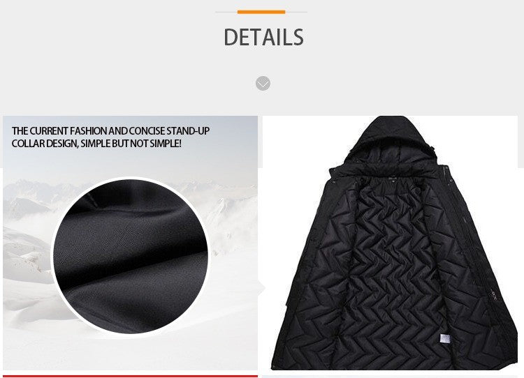 Hochwertiges Fußball-Wintertrikot, Bubble-Training, Sport, wasserdichter Mantel, mittellange Pufferjacke | A999 