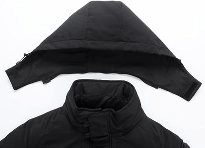 Men Waterproof Winter Down Jacket White Duck Down Parkas Mid-Length Thick Warm Overcoat | DJ046