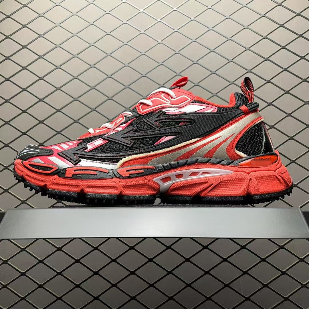 Off-White Premium Chunky Dad Sneakers Unisex Thick-Sole Casual Shoes Arrow Design Height-Increasing Trainers