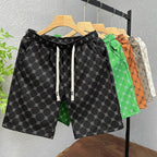 Herren Polyester Casual Shorts mit Taschen Sommer Strand Bedruckte Shorts | Hk081 