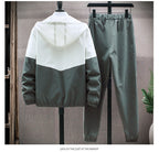 Herren Trainingsanzug Jogging Set 2-teilig Gym Fitness Winddicht Sweat Suit Jacken Set | TZ7801 