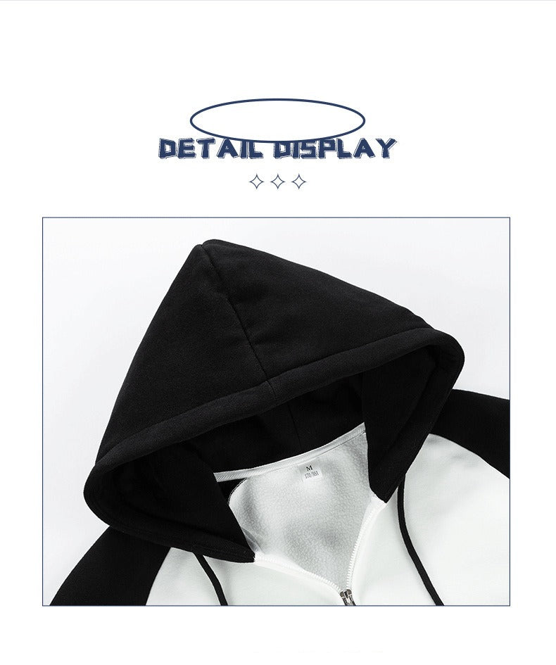 Lässige Strickjacke mit Reißverschluss für Herren, gewebtes Sport-Hoodie-Sweatshirt | JQN-3243 