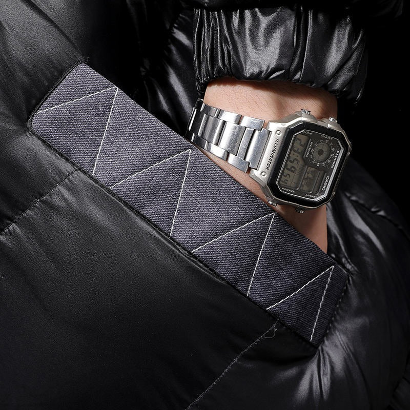 Herren Webjacke Windbreaker Isolierte Kältebeständigkeit Vintage Streetwear Taktische Mäntel Pufferjacke | 7718A 