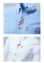 Herren Business Casual Langarmhemd Einfarbig Slim Fit Hemd 