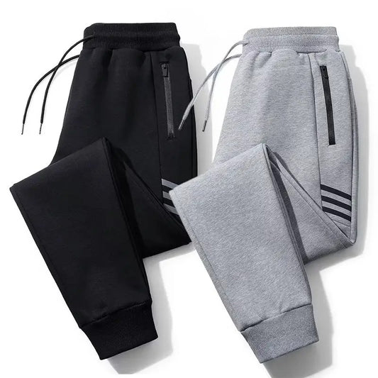 Men's Trousers Loose Fitting Sports Pants Large Straight Tube Warm Sweatpants | K176