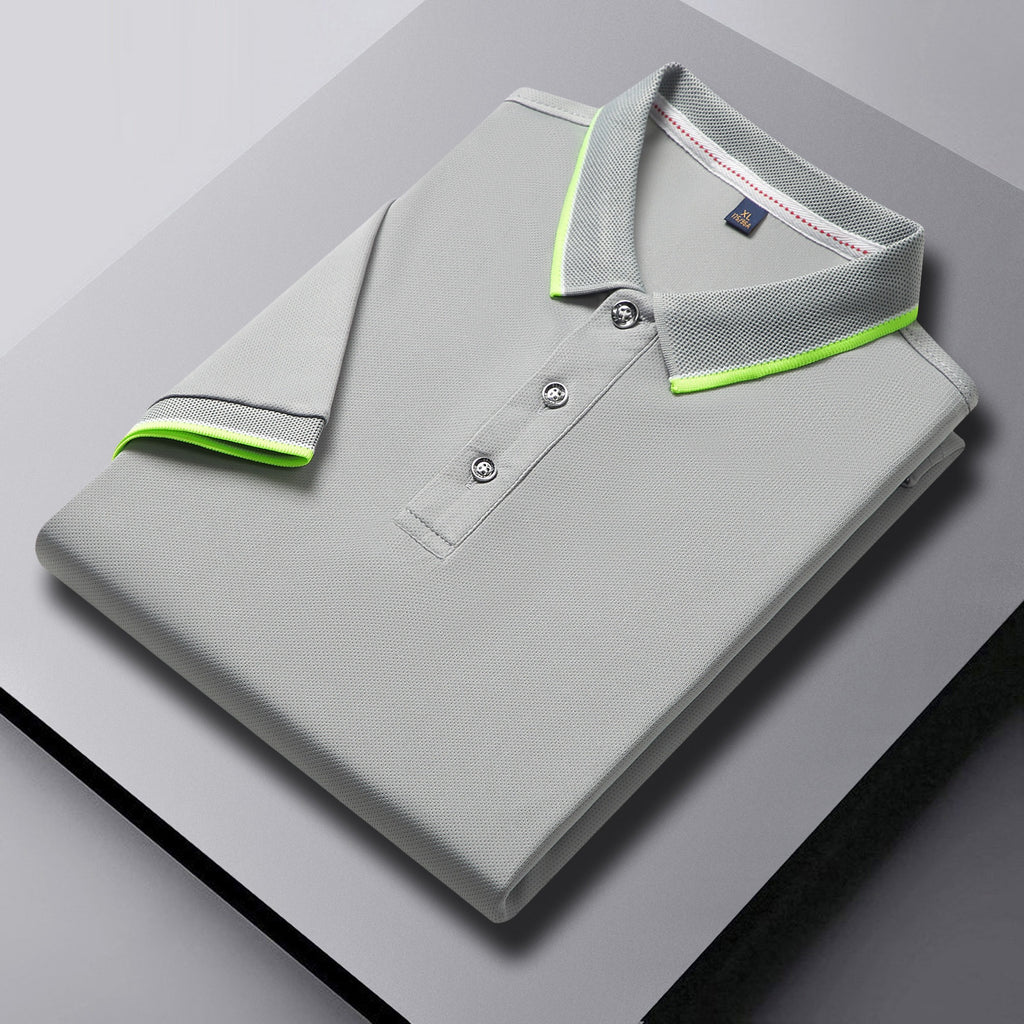 Herren-Golf-Poloshirt mit kurzen Ärmeln und Revers, schnelltrocknend und mit gesticktem Design | SG2316 