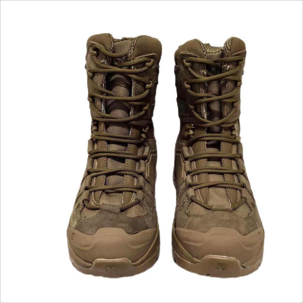 Men's Plus Size Hiking Shoes Autumn Winter High-Top Non-Slip Warm High-End Leather Combat Boots | 2025111