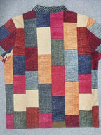 Lässiges, trendiges Herrenhemd mit Karomuster und Knopfleiste, kurzärmelig, leicht | 07019 