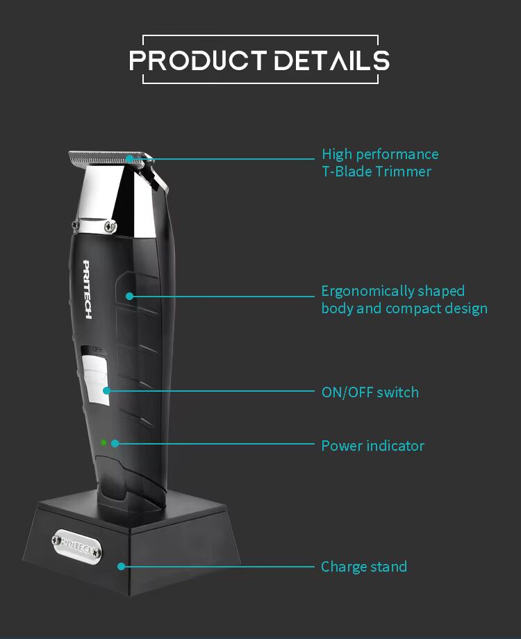 Professional Rechargeable DC Hair Trimmer Precision Grooming for Men | PR-2666