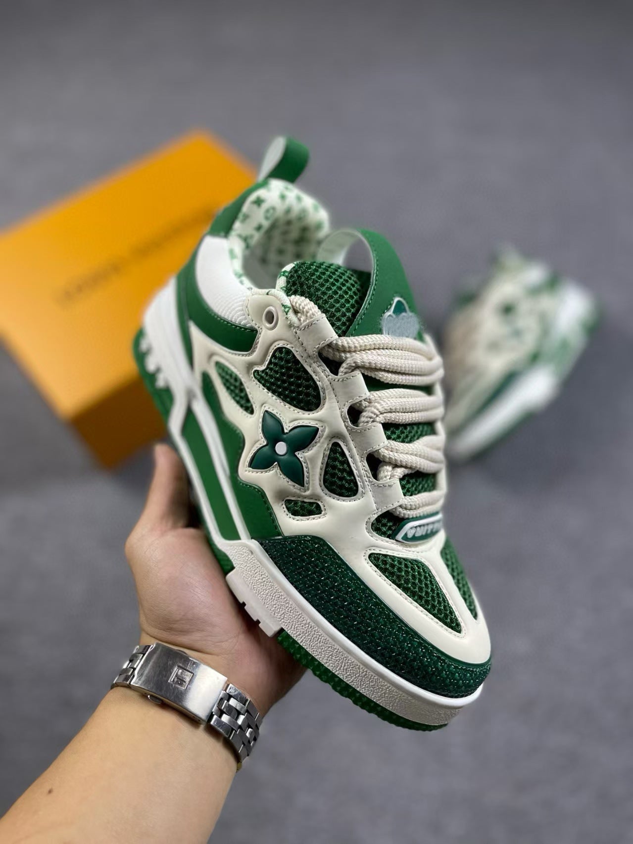 Unisex Donut Thick-Soled Dad Sneakers | Height-Increasing Chunky Trainers | Fashion Casual Lace-Up Sports Shoes | 12124