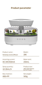 Raindrop Ultraschall-Luftbefeuchter &amp; Smart Home Weißes Rauschen &amp; Duftmaschine Aromatherapie-Diffusor | LW286 