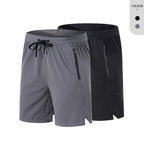 Herren Laufshorts Reißverschlusstaschen Seitlich geteilte Workout Atmungsaktive Gym Shorts | K04 