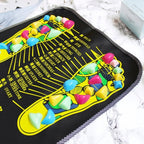 Bequemes Fußreflexzonenmassage-Pad, Walk Stone, quadratisches Fußmassagekissen zur Entspannung bei Körperschmerzen, Gesundheitspflege | 3535 