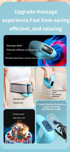 Neues Taillen-Rückenmassagegerät, Ganzkörper-Schlankheitsmassagegerät, Vibrationsgürtel, Massagering | J15A 