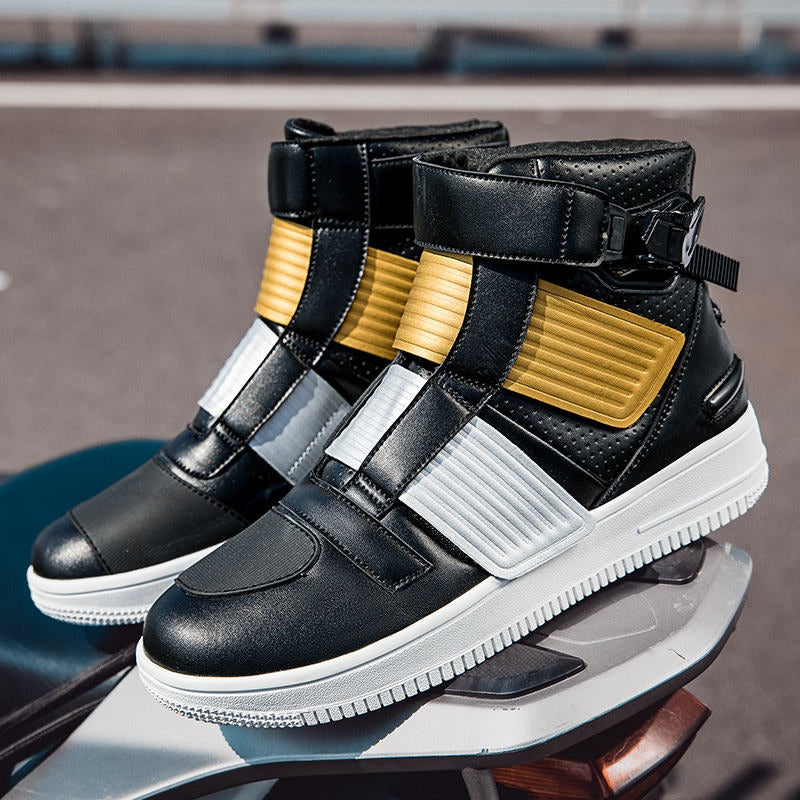 Schienbeinschutz TPU Professionelle Rennmotorradschuhe Herren Lange Rennstiefel mit Sicherheitsschutz Turnschuhe | JCS360 