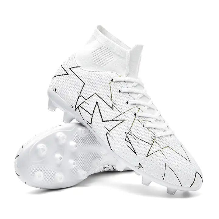 Breathable High Top Football Shoes Long Nails Football Training "Ronaldo Cleats" | 23152