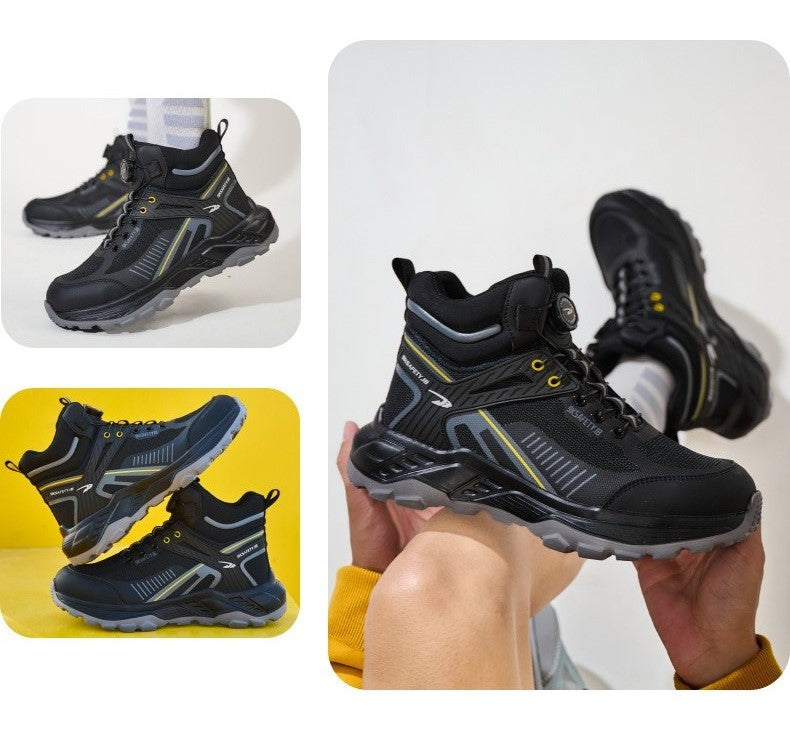 Men's High-Top Safety Boots Anti-Smashing, Anti-Piercing, Winter Comfort Breathable Shoes | 7929