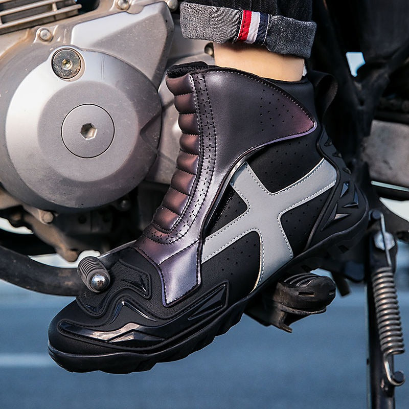 Hochwertige wasserdichte Herren-Turnschuhe für Offroad-Motorradschuhe - Renn- und Reise-Reitschuhe | QK258 